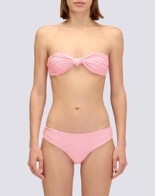 HAUT DE MAILLOT DE BAIN BANDEAU EN ÉPONGE ET MOTIF SK23
