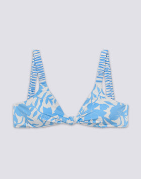 SCARLETT - BIKINI TOP BRALETTE STAMPA PATCHY FLOWERS