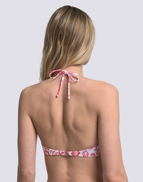 IONI - BIKINI TOP A FASCIA REGOLABILE DIETRO IL COLLO STAMPA SK23
