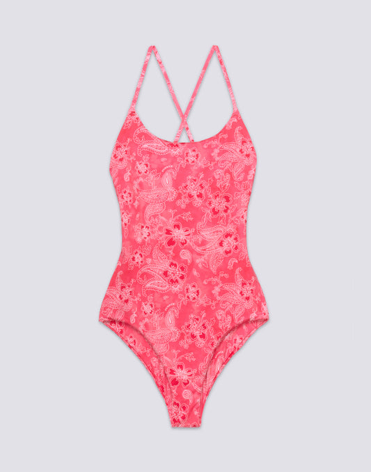 MAILLOT DE BAIN ENTIER MOTIF HIBI PAISLEY BANDANA