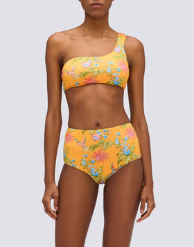 BIKINI TOP MONOSPALLA STAMPA SWEET PARROT