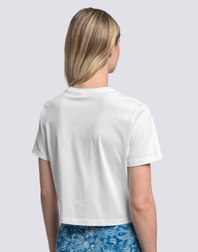 T-SHIRT CROP VINTAGE WASH POUR FEMME