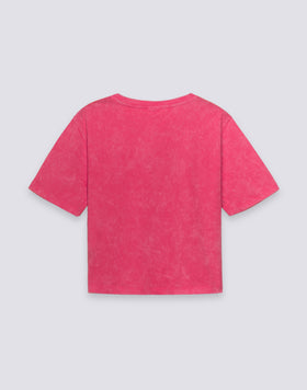 T-SHIRT DONNA CROPPED VINTAGE WASH