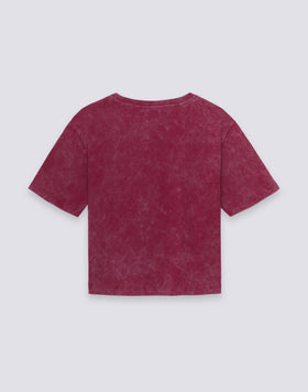 T-SHIRT CROP VINTAGE WASH POUR FEMME