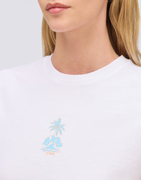 CAMISETA DE MUJER CON ESTAMPADO GOOD VIBES ONLY