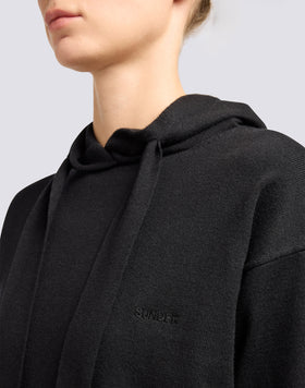 WOMEN'S KNITTED SWEATSHIRT WITH EMBROIDERED LOGO
