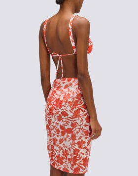 PATCHY FLOWERS PRINT SARONG