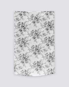 PARÉO EN VOILE DE COTON IMPRIMÉ ROSE DE JOIE