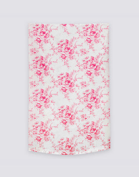 PARÉO EN VOILE DE COTON IMPRIMÉ ROSE DE JOIE