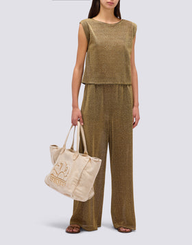 PANTALONI LUNGHI IN LUREX