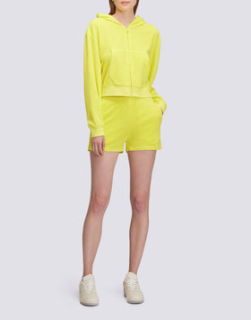 STRETCH TERRY SWEATSHIRT WITH ZIP