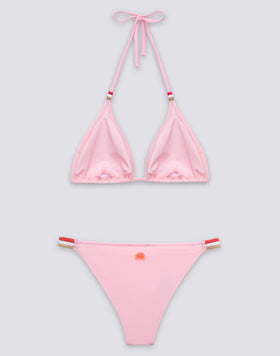 TOP TRIANGULAR Y BAÑADOR DE TALLE FIJO ARCOBALENO DE JENNIFER