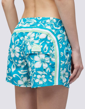 COAST - REPREVE® SWIMMING SHORTS WITH SK23 HIBISCUS PRINT