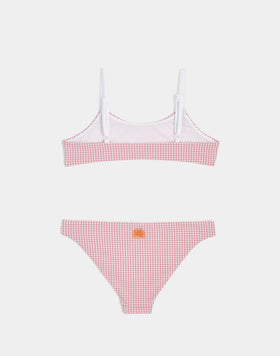 TOP BRALETTE E SLIP FISSO MINI VICHY