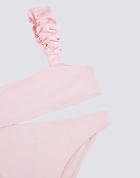 BIKINI TOP CON ROUCHES E SLIP FISSO