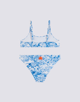 BIKINI CON TOP A FASCIA E SLIP FISSO TOILE DE JOUY