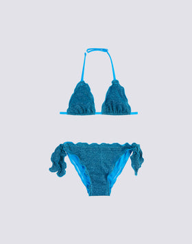 BIKINI MINI MAGNOLIA AVEC HAUT ET BAS TRIANGLE AVEC NŒUDS