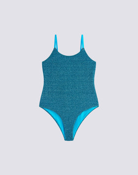 BAÑADOR DE UNA PIEZA DE LUREX PARA NIÑA