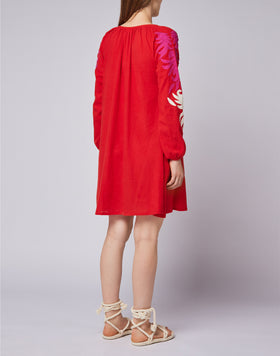 VESTIDO CORTO BORDADO