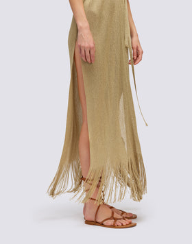 CAFTAN LONG AVEC COL V
