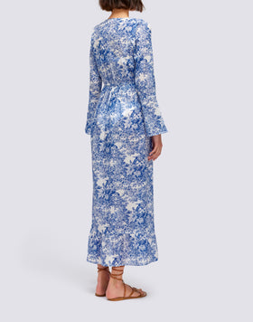 LONG KAFTAN TOILE DE JOUY