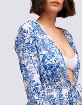 LONG KAFTAN TOILE DE JOUY