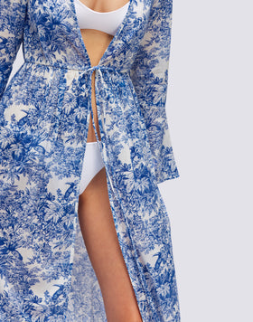 LONG KAFTAN TOILE DE JOUY