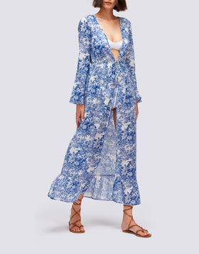 LONG KAFTAN TOILE DE JOUY