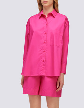 CHEMISE OVERSIZE EN POPELINE