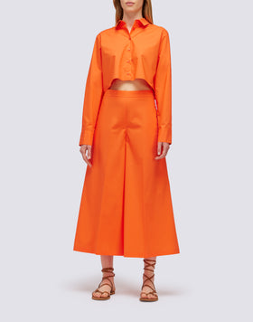 CHEMISE COURT EN POPELINE