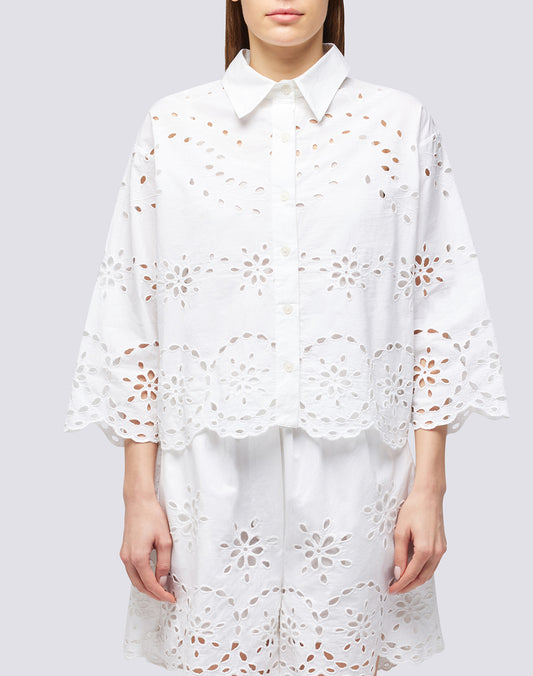CAMICIA DA DONNA IN SANGALLO