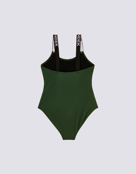 MAILLOT DE BAIN UNE PIÈCE AVEC LOGO SUR LES BRETELLES