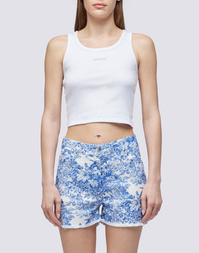 CROP TOP CON LOGOTIPO BORDADO