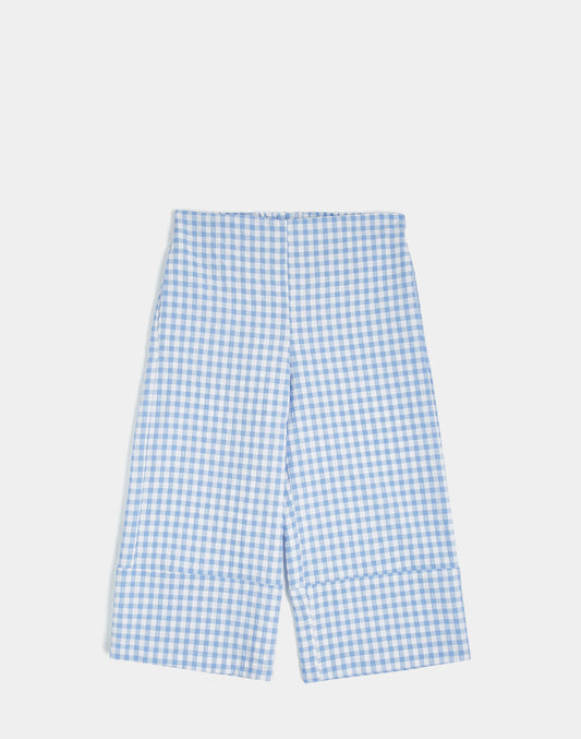 COTTON VICHY LONG PANTS