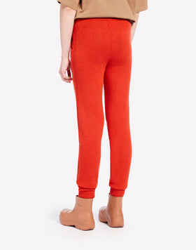 PANTALON EN LAINE MÉLANGÉE AVEC CORDON
