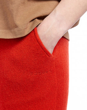 PANTALON EN LAINE MÉLANGÉE AVEC CORDON