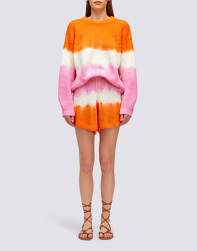 SHORTS IN MAGLIA TIE-DYE