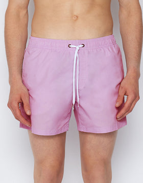 SHORT DE BAIN COURT À TAILLE ÉLASTIQUE TAFFET ICONIQUE