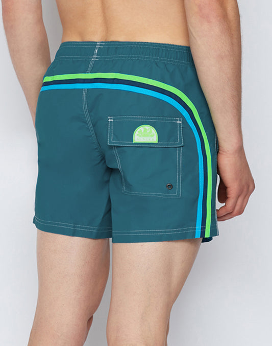 ICONIC TAFFETA SHORT SWIM SHORTS WITH AN ELASTICATED WAISTBAND