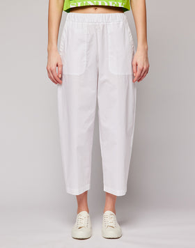 PANTALONI IN POPELINE DI COTONE