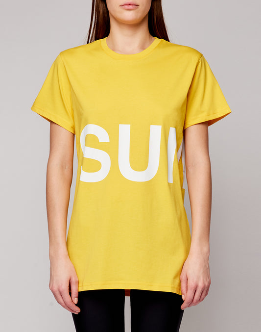 MAXI T-SHIRT IN COTONE ORGANICO CON STAMPA LOGO