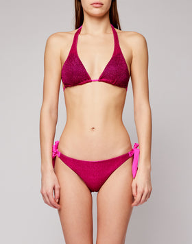AMORA - SLIP REGULAR IN LUREX CON FIOCCHETTI