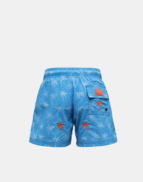 COSTUME DA BAGNO CORTO BAMBINO VITA ELASTICATA STAMPA MINI PALM