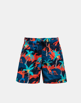 SHORT DE BAIN À TAILLE ÉLASTIQUE