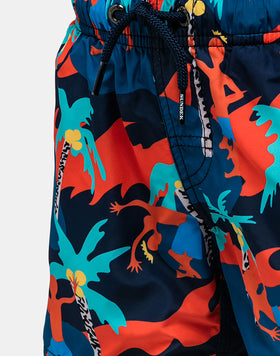 SHORT DE BAIN À TAILLE ÉLASTIQUE