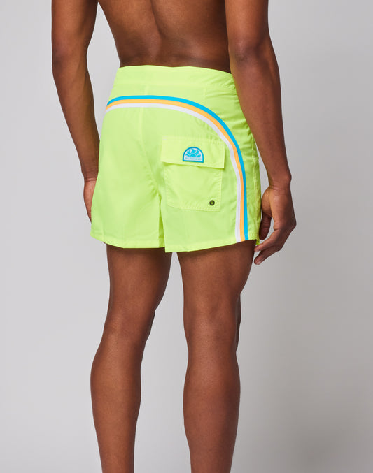 MAILLOT DE BAIN COURT À TAILLE FIXE EN POLY LÉGER