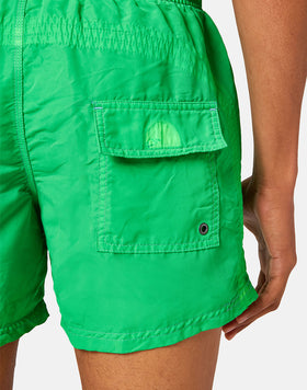 SHORT SWIM SHORTS WITH AN ELASTICATED WAISTBAND