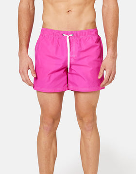 SHORT SWIM SHORTS WITH AN ELASTICATED WAISTBANDICONIC TAFFETA