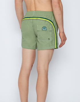 SHORT DE BAIN À TAILLE ÉLASTIQUE TAFFETA ICONIQUE