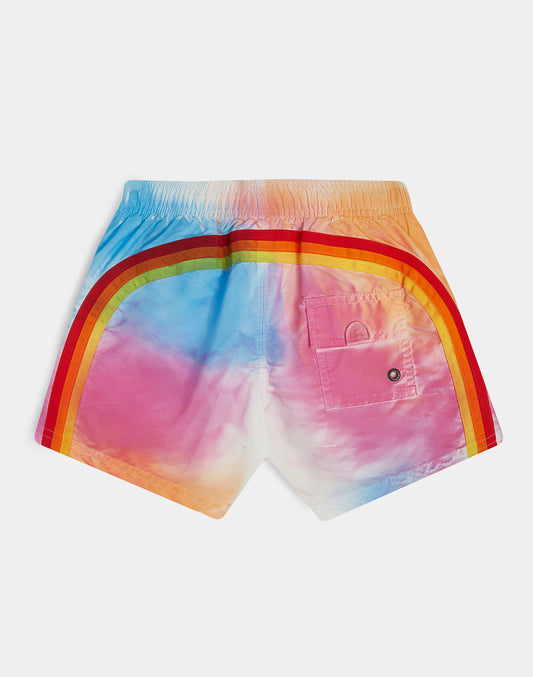 STRETCH WAIST SWIM TRUNKS